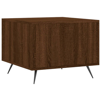 Coffee Table Brown Oak 50x50x40 cm Engineered Wood