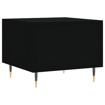 Coffee Table Black 50x50x40 cm Engineered Wood