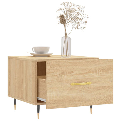 Coffee Table Sonoma Oak 50x50x40 cm Engineered Wood