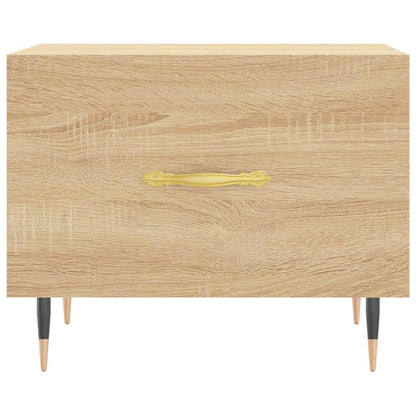 Coffee Table Sonoma Oak 50x50x40 cm Engineered Wood