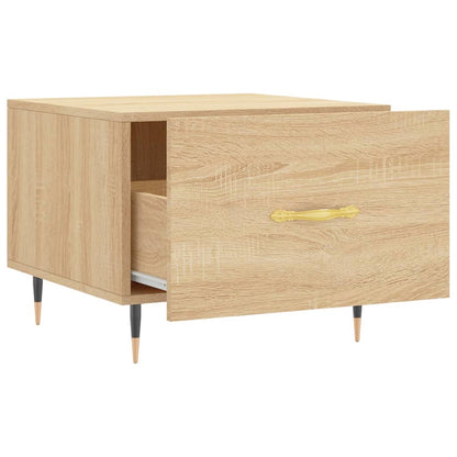 Coffee Table Sonoma Oak 50x50x40 cm Engineered Wood