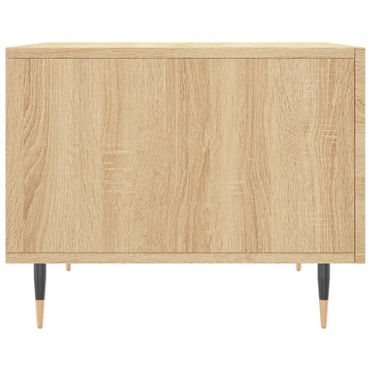 Coffee Table Sonoma Oak 50x50x40 cm Engineered Wood