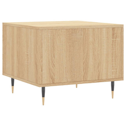 Coffee Table Sonoma Oak 50x50x40 cm Engineered Wood