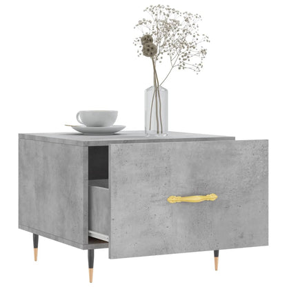 Coffee Table Concrete Grey 50x50x40 cm Engineered Wood