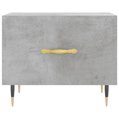 Coffee Table Concrete Grey 50x50x40 cm Engineered Wood