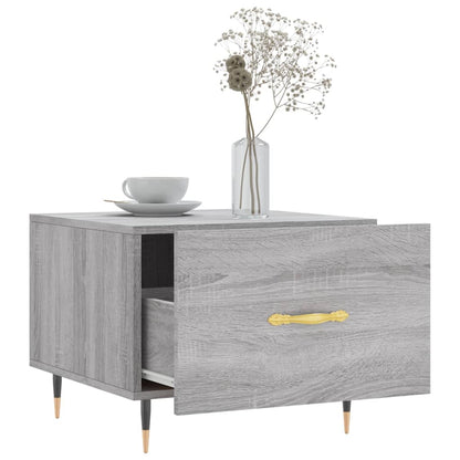 Coffee Table Grey Sonoma 50x50x40 cm Engineered Wood