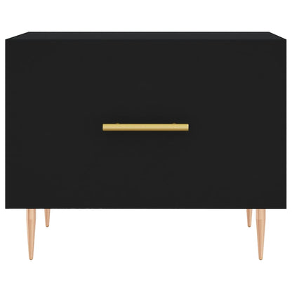 Coffee Table Black 50x50x40 cm Engineered Wood