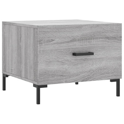 Coffee Table Grey Sonoma 50x50x40 cm Engineered Wood