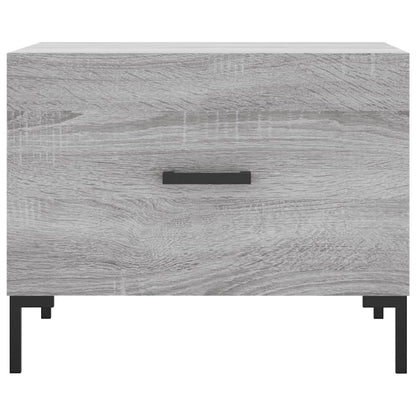 Coffee Table Grey Sonoma 50x50x40 cm Engineered Wood