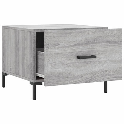 Coffee Table Grey Sonoma 50x50x40 cm Engineered Wood
