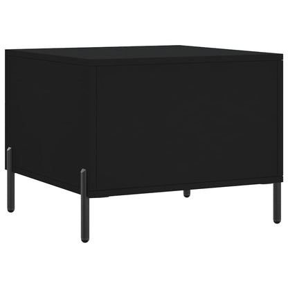 Coffee Table Black 50x50x40 cm Engineered Wood