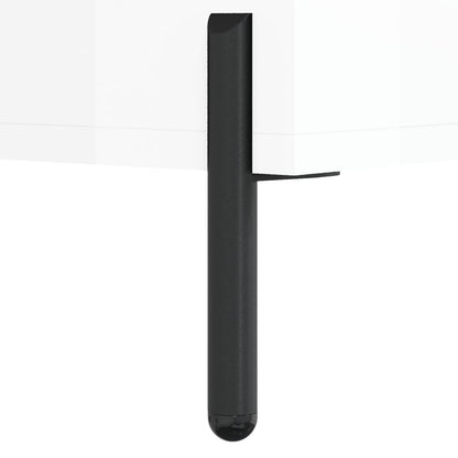 Coffee Table High Gloss White 50x50x40 cm Engineered Wood