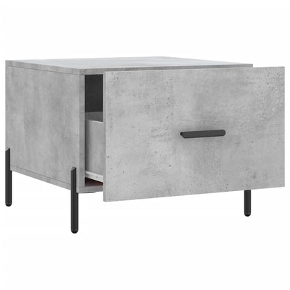 Coffee Table Concrete Grey 50x50x40 cm Engineered Wood