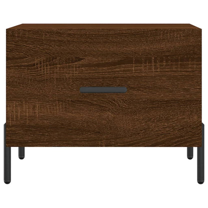 Coffee Table Brown Oak 50x50x40 cm Engineered Wood