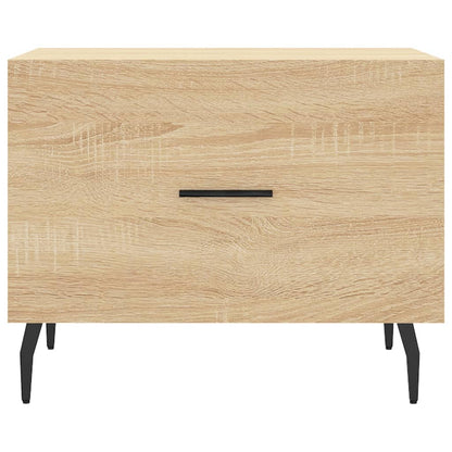 Coffee Table Sonoma Oak 50x50x40 cm Engineered Wood