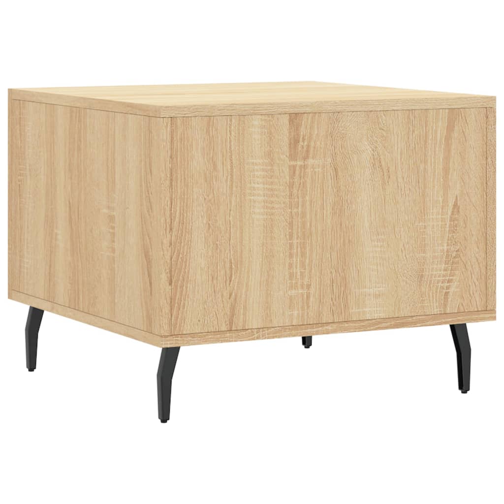 Coffee Table Sonoma Oak 50x50x40 cm Engineered Wood