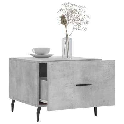 Coffee Table Concrete Grey 50x50x40 cm Engineered Wood