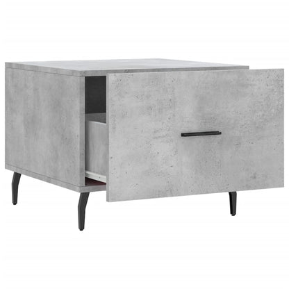 Coffee Table Concrete Grey 50x50x40 cm Engineered Wood