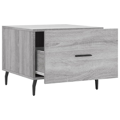 Coffee Table Grey Sonoma 50x50x40 cm Engineered Wood
