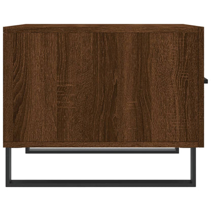 Coffee Table Brown Oak 50x50x40 cm Engineered Wood
