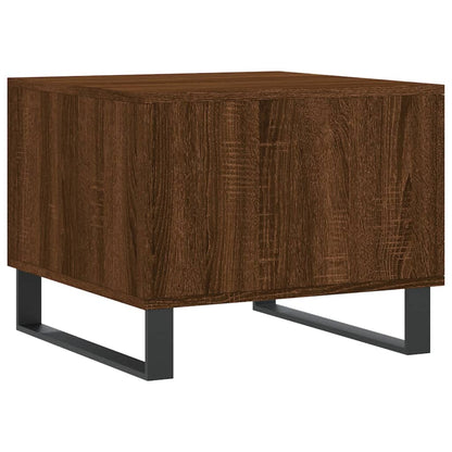 Coffee Table Brown Oak 50x50x40 cm Engineered Wood