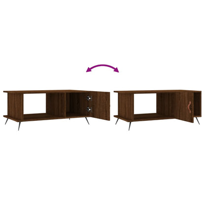 Coffee Table Brown Oak 90x50x40 cm Engineered Wood