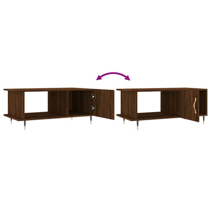 Coffee Table Brown Oak 90x50x40 cm Engineered Wood