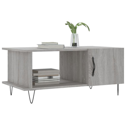 Coffee Table Grey Sonoma 90x50x40 cm Engineered Wood