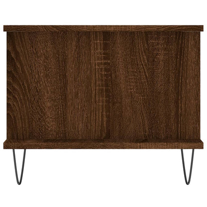 Coffee Table Brown Oak 90x50x40 cm Engineered Wood