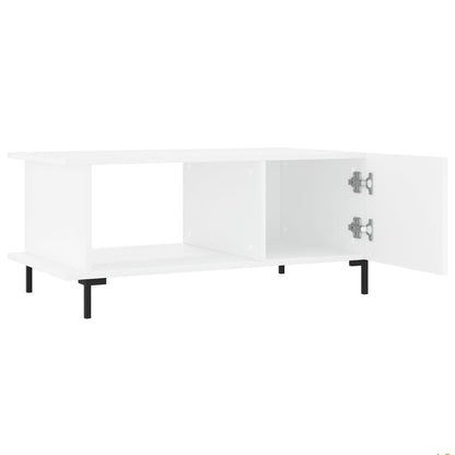 Coffee Table White 90x50x40 cm Engineered Wood