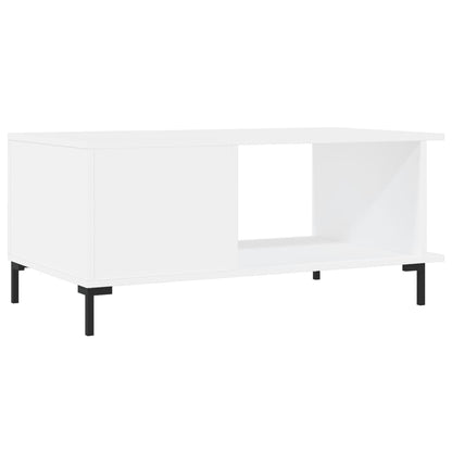 Coffee Table White 90x50x40 cm Engineered Wood