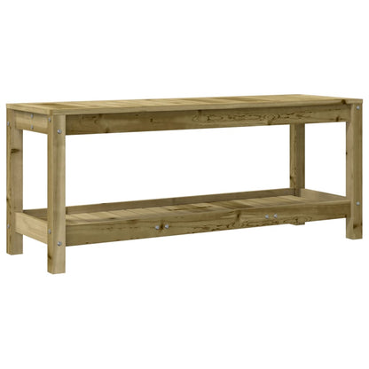 Impregnated Pine Garden Bench 108x35x45 cm - Durable Wood Design