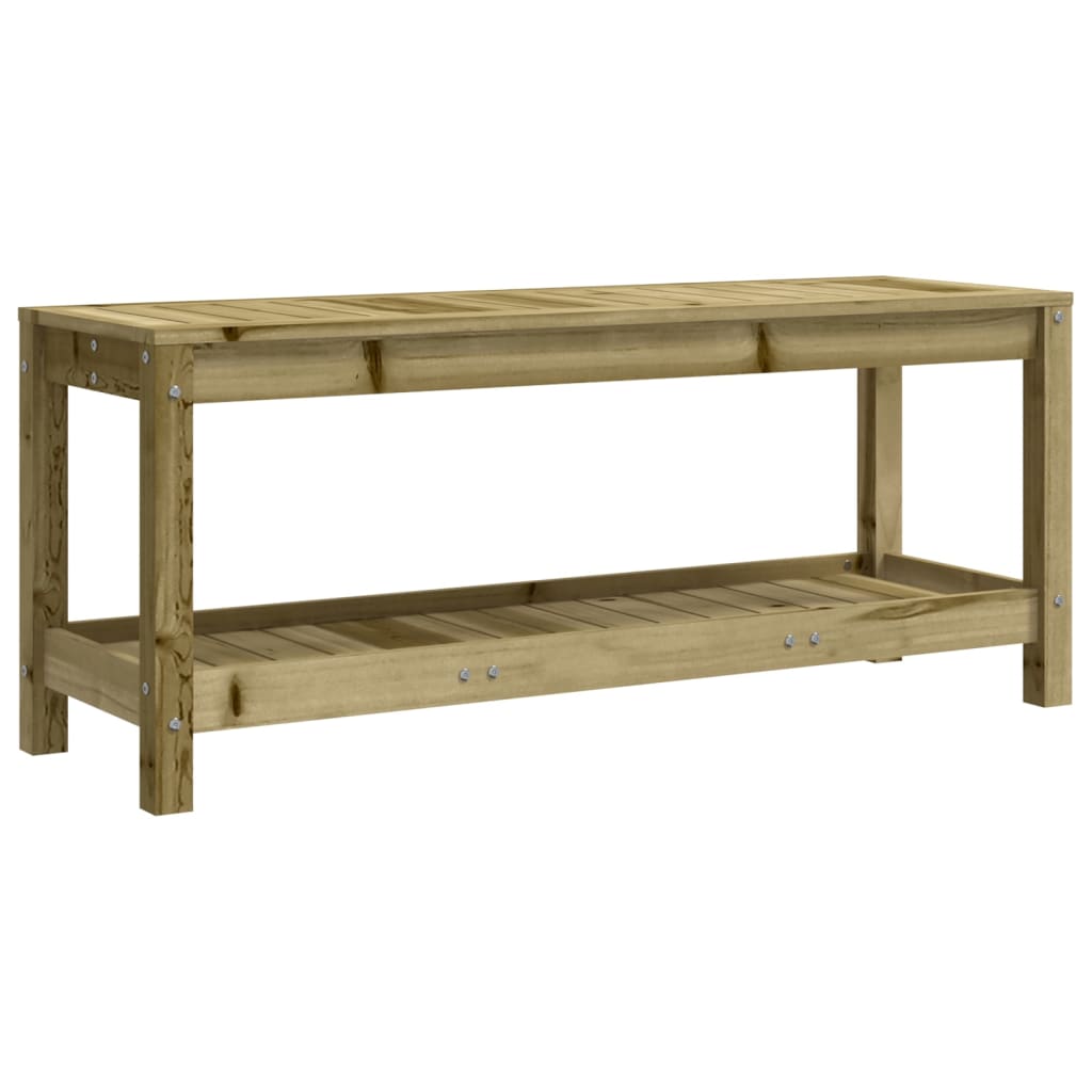 Impregnated Pine Garden Bench 108x35x45 cm - Durable Wood Design