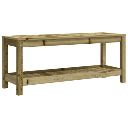 Impregnated Pine Garden Bench 108x35x45 cm - Durable Wood Design