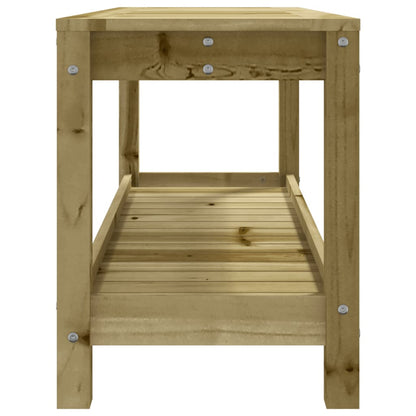 Impregnated Pine Garden Bench 108x35x45 cm - Durable Wood Design