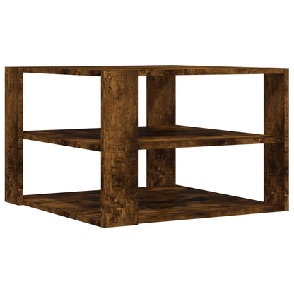 Coffee Table Smoked Oak 59.5x59.5x40 cm Engineered Wood