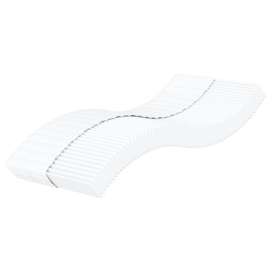 Foam Mattress White 90x190 cm Hardness H2 H3
