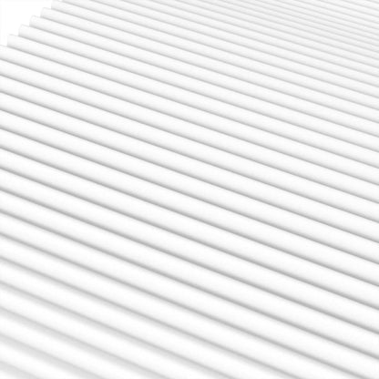 Foam Mattress White 90x190 cm Hardness H2 H3