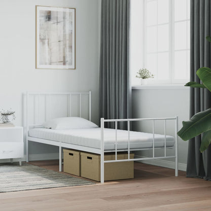 Foam Mattress White 90x190 cm 7-Zone Hardness 20 ILD