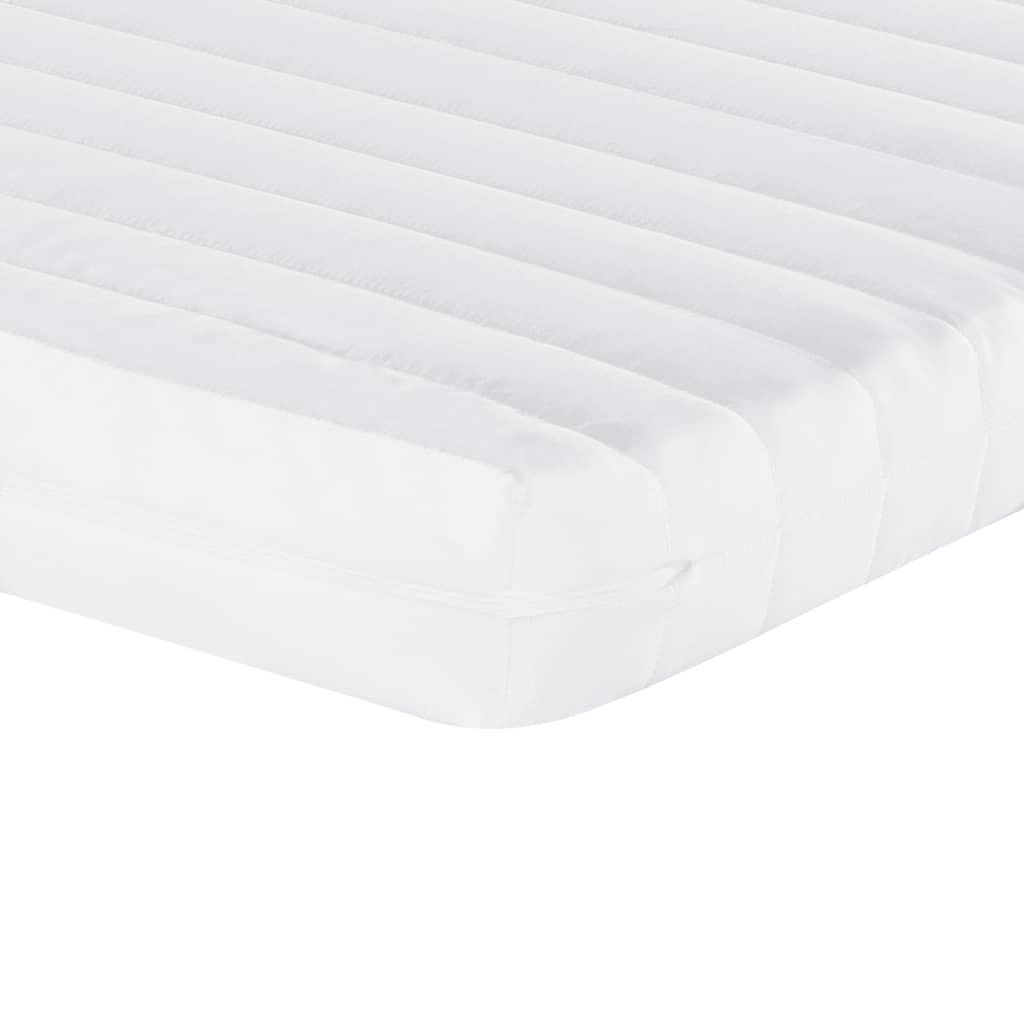 Foam Mattresses 2 pcs White 90x190 cm 7-Zone Hardness 20 ILD