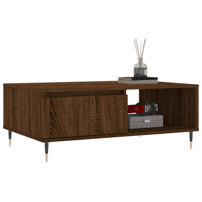 Coffee Table Brown Oak 90x60x35 cm Engineered Wood