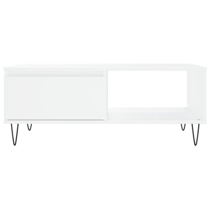 Coffee Table White 90x60x35 cm Engineered Wood