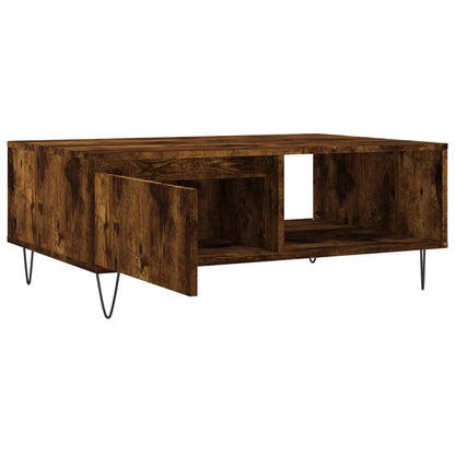 Coffee Table Smoked Oak 90x60x35 cm Engineered Wood