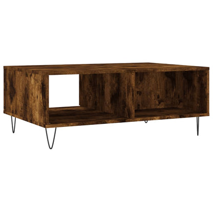 Coffee Table Smoked Oak 90x60x35 cm Engineered Wood