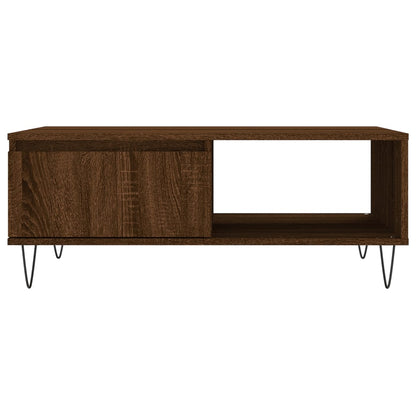 Coffee Table Brown Oak 90x60x35 cm Engineered Wood