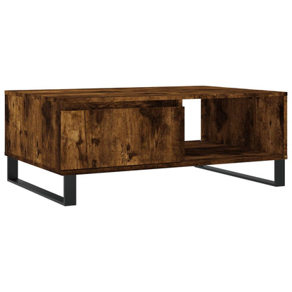 Coffee Table Smoked Oak 90x60x35 cm Engineered Wood