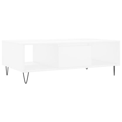 Coffee Table White 104x60x35 cm Engineered Wood