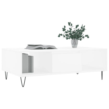 Coffee Table White 104x60x35 cm Engineered Wood