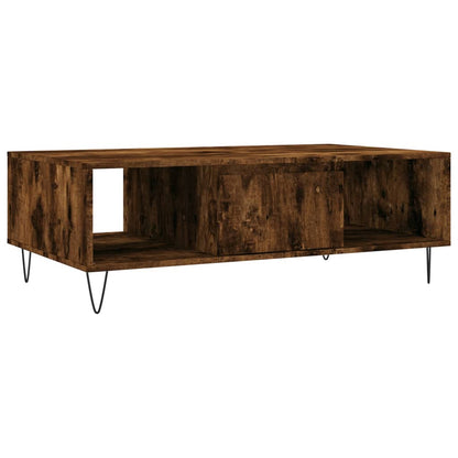 Coffee Table Smoked Oak 104x60x35 cm Engineered Wood