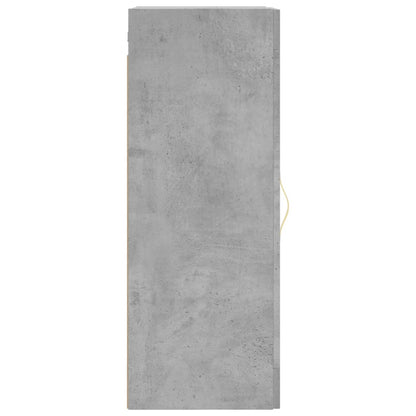Wall Mounted Cabinet Concrete Grey 34.5x34x90 cm